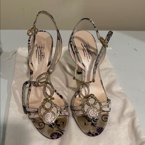 Floral Embellished Sandals by Emilio Pucci - Multicolor